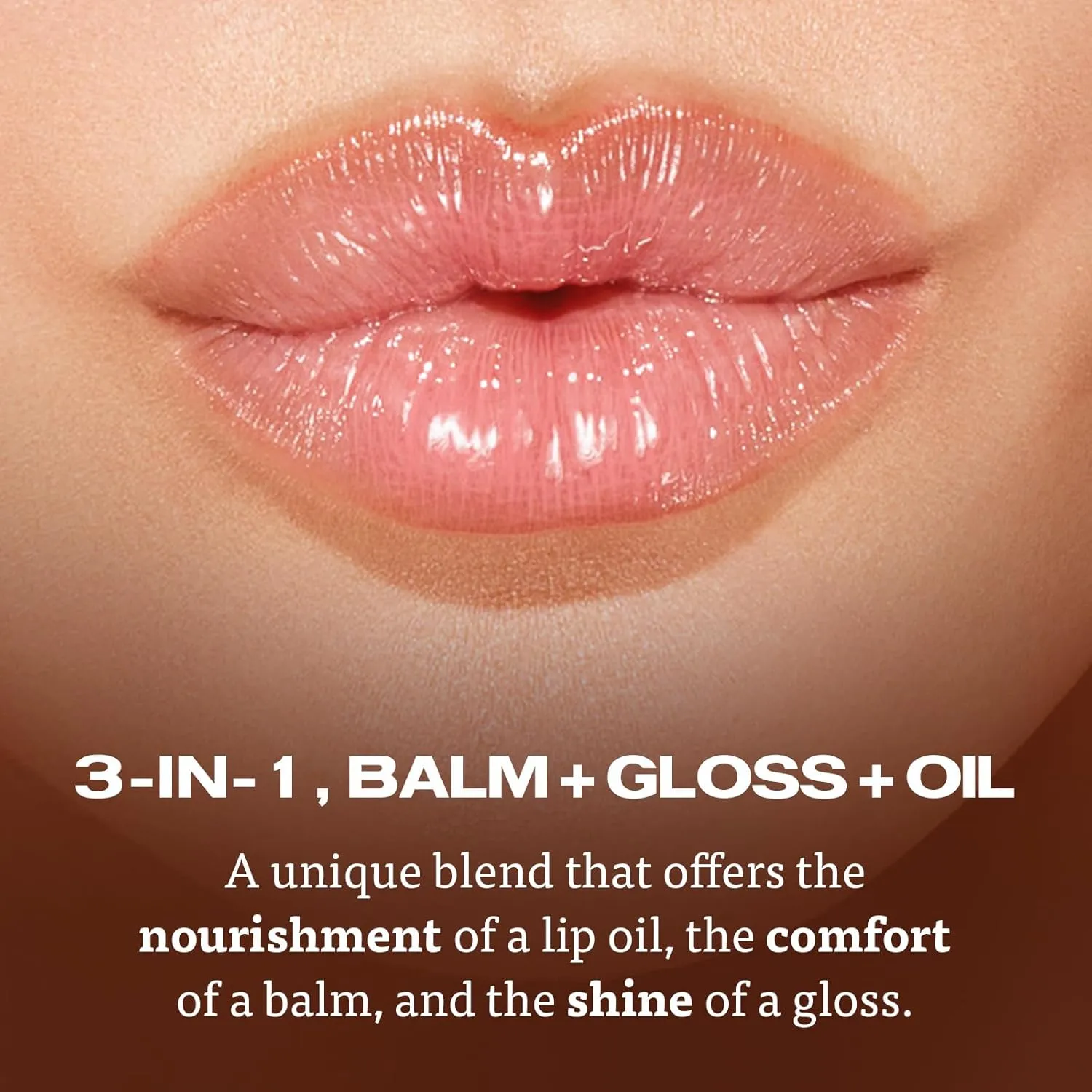 Sacheu Lip Elixir Nourishing and Hydrating Lipgloss — Moisturizing Plumping Lip Gloss Enriched with Collagen, Non-Sticky Lip Color Smooth High-Shine Finish, Vegan & Cruelty-Free, Clear & Sheer Pink