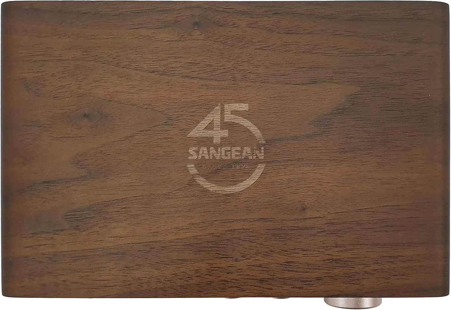 Sangean WR-16SE AM/FM/Bluetooth/Aux-in/USB Phone Charging 45th Anniversary Special Edition Wooden Cabinet Radio (Dark Walnut with Rose Gold)