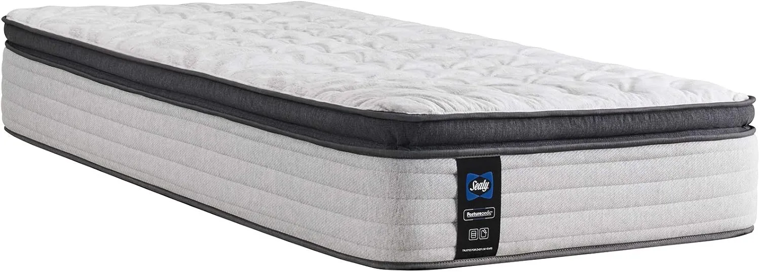 Sealy Posturepedic Spring Summer Rose Euro Pillowtop Soft Feel Mattress, Twin
