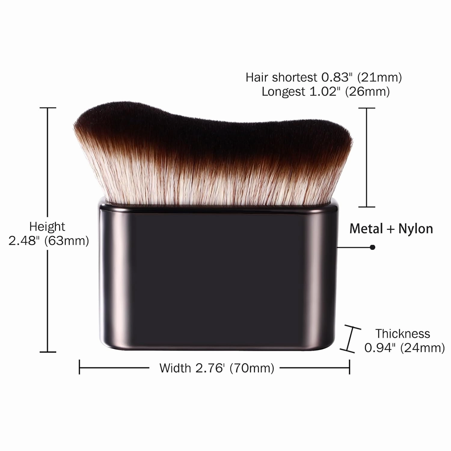 Self Tanning Brush Set: 3 Colors Beauty Body Brush Self Tanner Kabuki Brush Foundation Face Leg Body Makeup Brush Suitbable for Shine Brown Tanning Gel