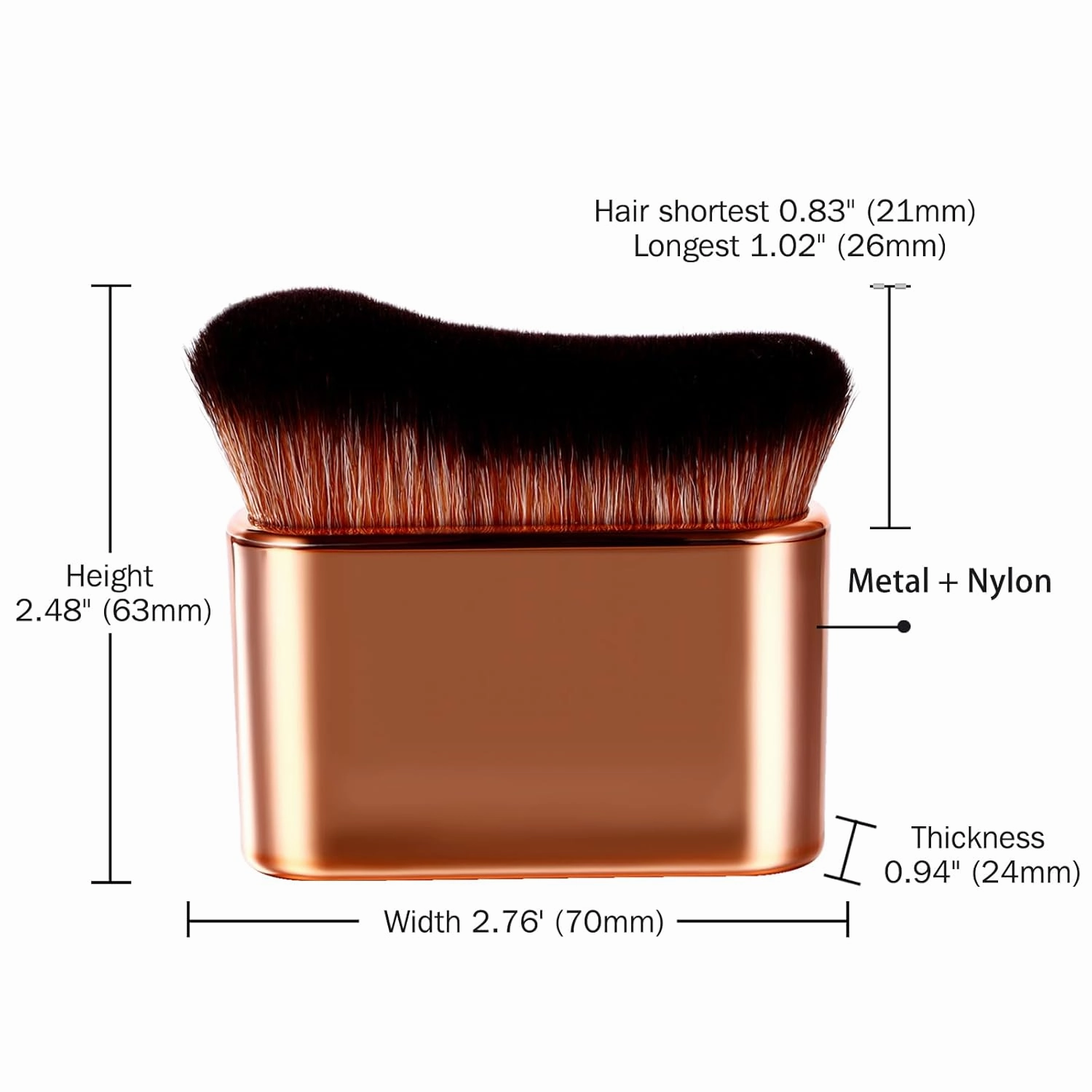 Self Tanning Brush Set: 3 Colors Beauty Body Brush Self Tanner Kabuki Brush Foundation Face Leg Body Makeup Brush Suitbable for Shine Brown Tanning Gel
