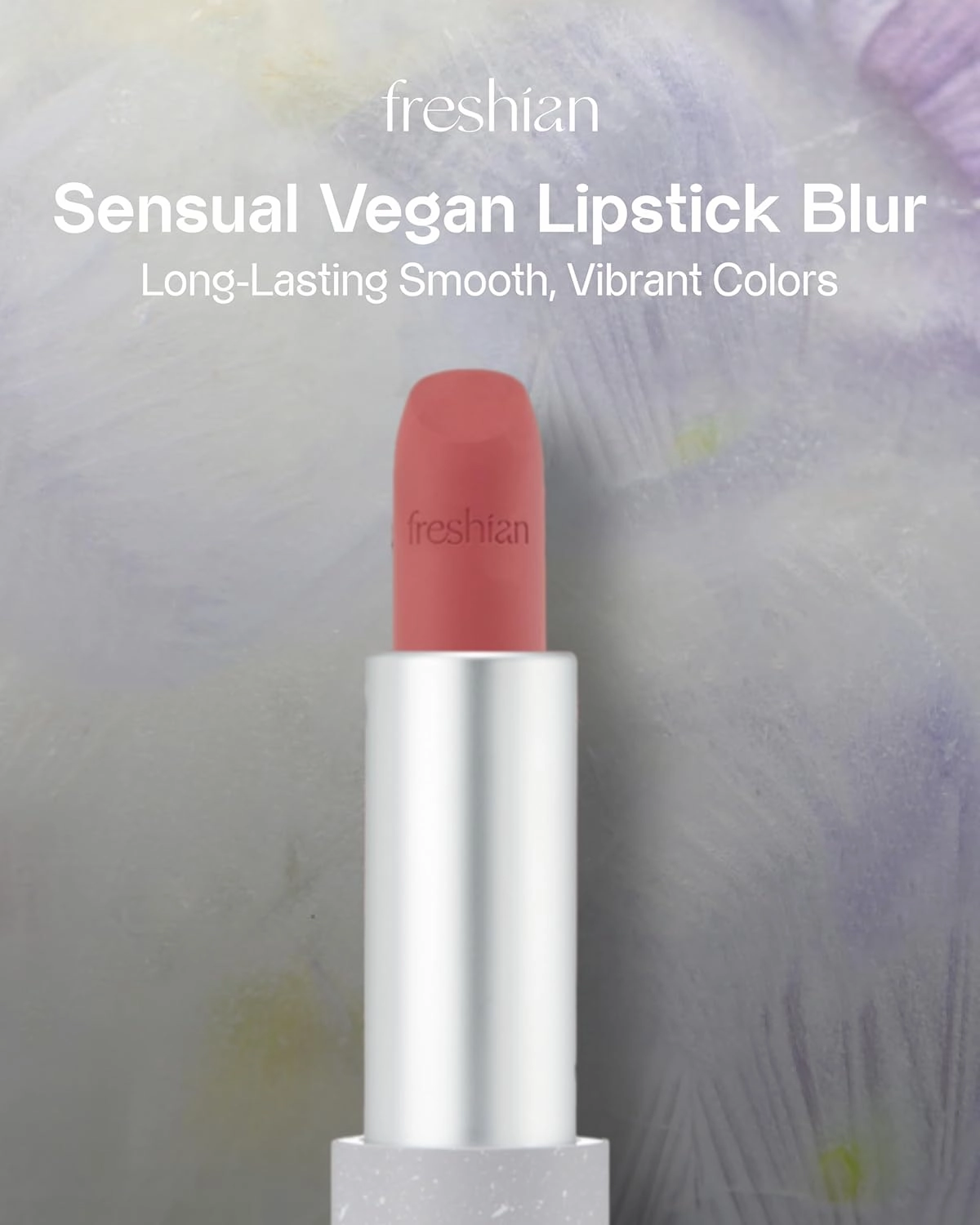 Sensual Vegan Lipstick Blur (08 Sensitive, 0.12oz) - Long-Lasting Formula, Lightweight Matte Lipstick, Korean Makeup. Shea Cocoa Butter, Vegan.
