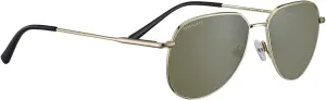 Serengeti Square Haywood Shiny Light Gold-Mineral Polarized 555nm, Multi, One Size