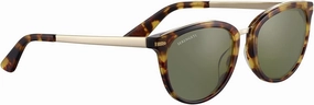 Serengeti - Jodie, Shiny Tort Havana Shiny Light Gold Metal, Mineral Polarized 555nm Cat 3 to 3, Medium, Sunglasses, Feminine, Adult