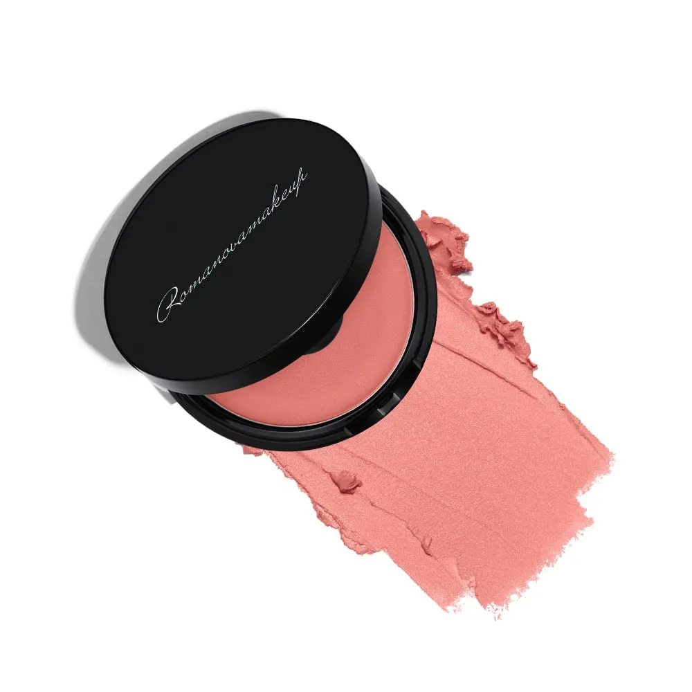 Sexy Cream Blusher GOOD GIRL. Fresh Healthy Glow, Face Blush Makeup by Romanovamakeup. Creamy & Silky Texture, Blends Easily, Long Lasting Cute Cheeks for Women. Pink shade, Ideal for All Skin Type.