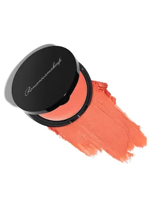 Sexy Cream Blusher SHINY PEACH. Fresh Healthy Glow, Face Blush Makeup by Romanovamakeup. Creamy & Silky Texture, Blends Easily, Long Lasting Cute Cheeks for Women. Peach shade Ideal for All Skin Type