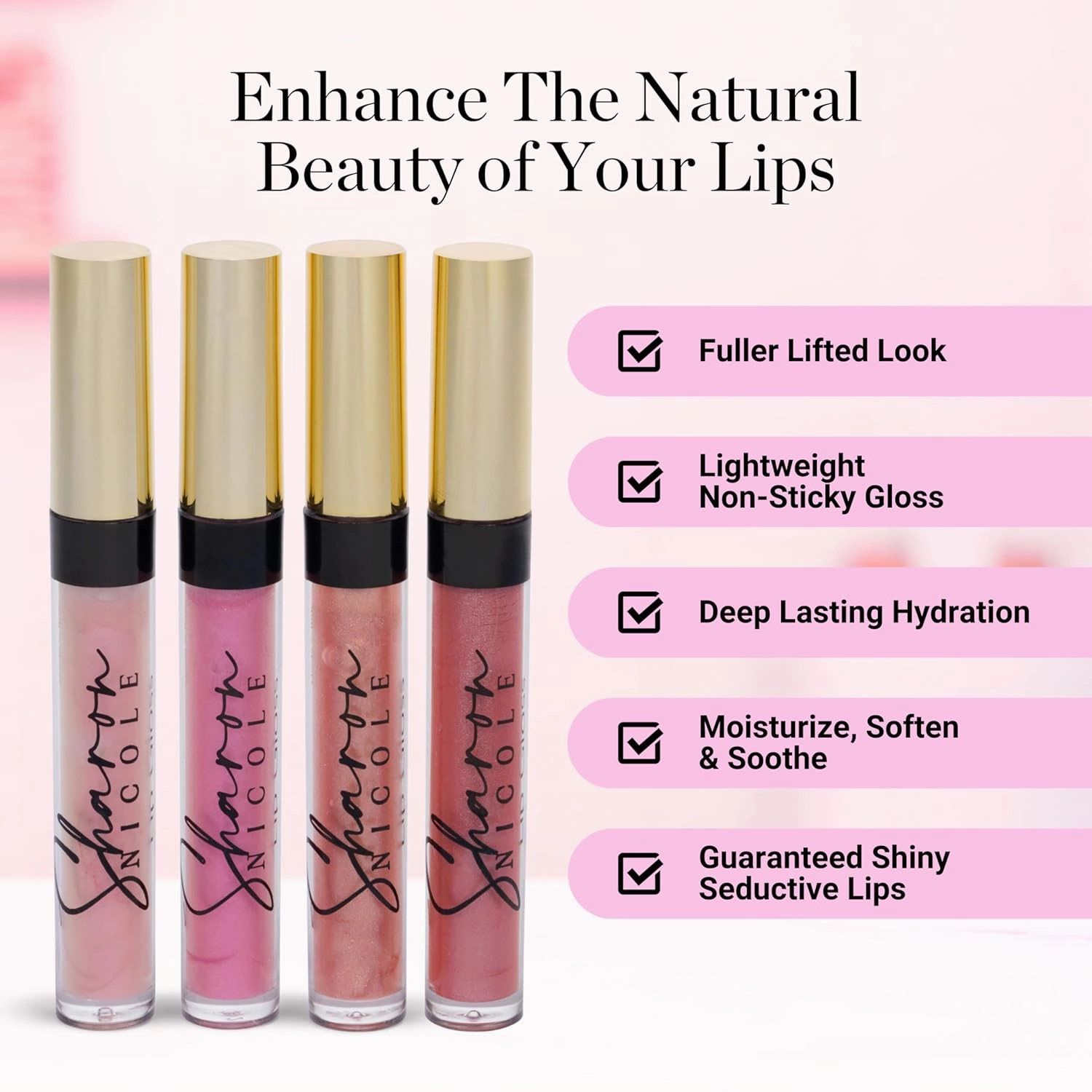 Sharon Nicole Red High Gloss, Long Lasting, Moisturizing Lip Gloss | Provides All Day Comfort & Wear | Cruelty Free | Beauty Made in Italy Shade Hot Sex
