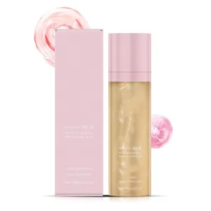 Sheer Setting Mist, Face Nighter Setting Spray With Shimmering Body Oil, Setting Mist Spf 50 Long-Lasting Moisturizing (Pink)