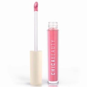 Shiny Pink Lip Gloss - Non Toxic 100% Risk Free, Long Lasting, Moisturizing, Hydrating, Non Sticky Non Drying, Natural Shade, Glossier Fuller Softer Lips, Paraben and Talc Free
