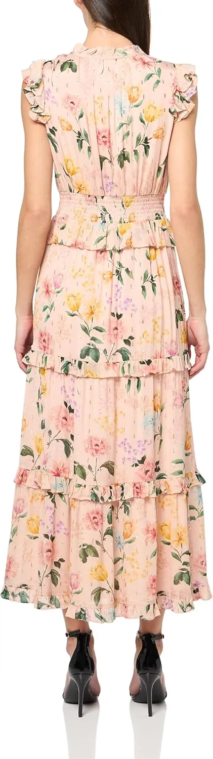 Shoshanna Women's Midnight Almada Flora Print Maren Dress