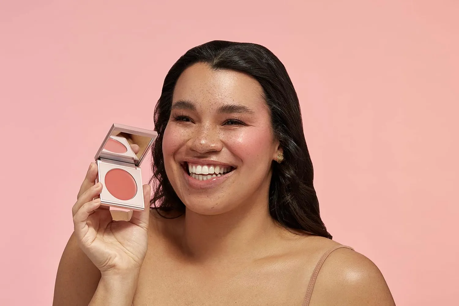 Sigma Beauty Cream Blush – Hydrating Cream Blush for Cheeks and Lips, Lightweight, Buildable Sheen Formula with Nourishing Ingredients (Pashmina, Salmon Rose Sheen)
