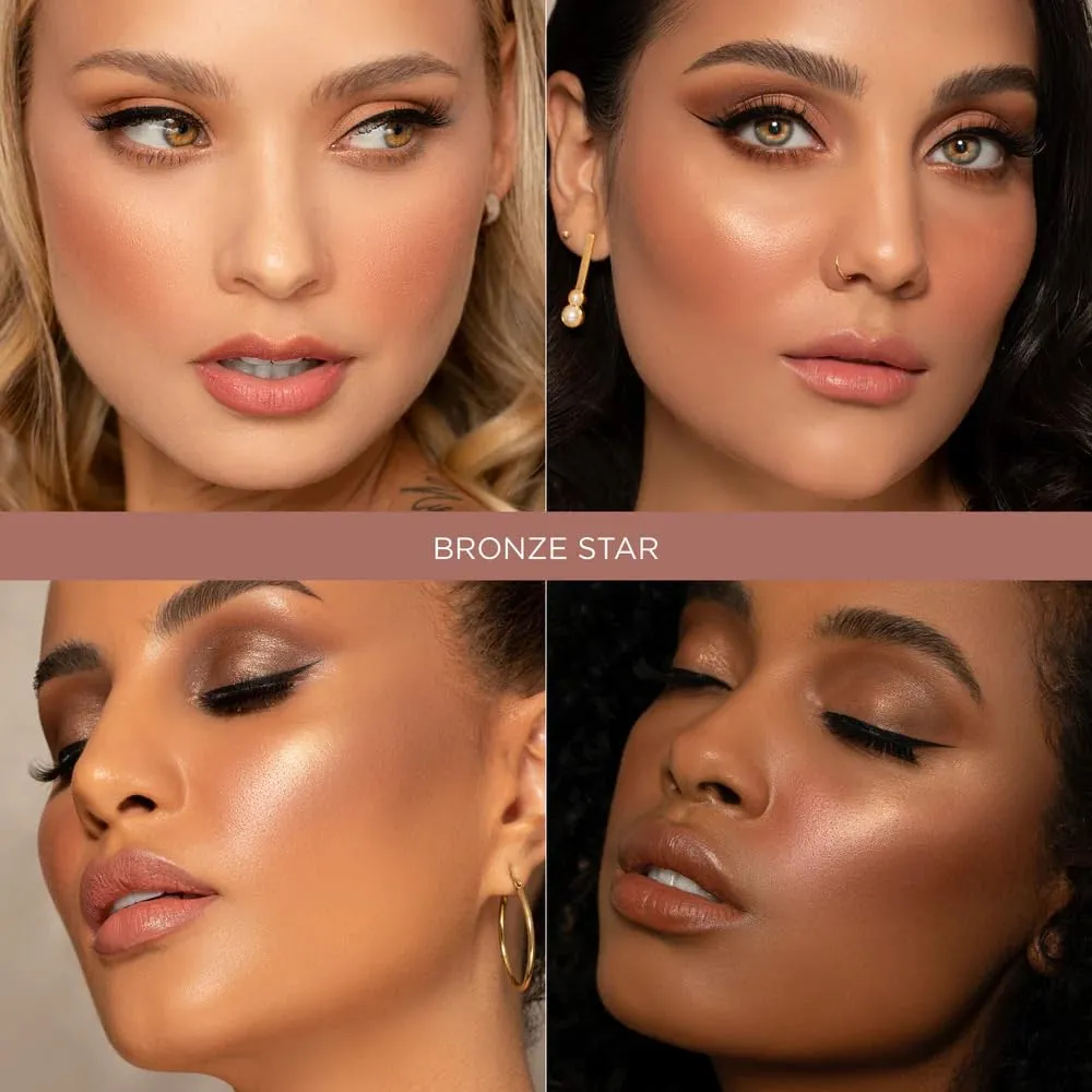Sigma Beauty Spiced Coral Blush Palette - Long Lasting Blush Pressed Powder - Gluten Free, Cruelty Free, Vegan Makeup Palette - Bronze Star