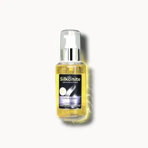 SILKONITE 24K Gold Hair Oil - Anti-Frizz & Damage Repair, Deep Nourishing for Soft & Shiny Hair, Plant-Based No-Rinse Formula, All Hair Types, 3.38oz/100ml