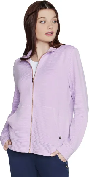 Skechers Women's Mock Neck Jacket with Rose Gold Zipper