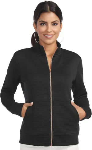 Skechers Women's Mock Neck Jacket with Rose Gold Zipper