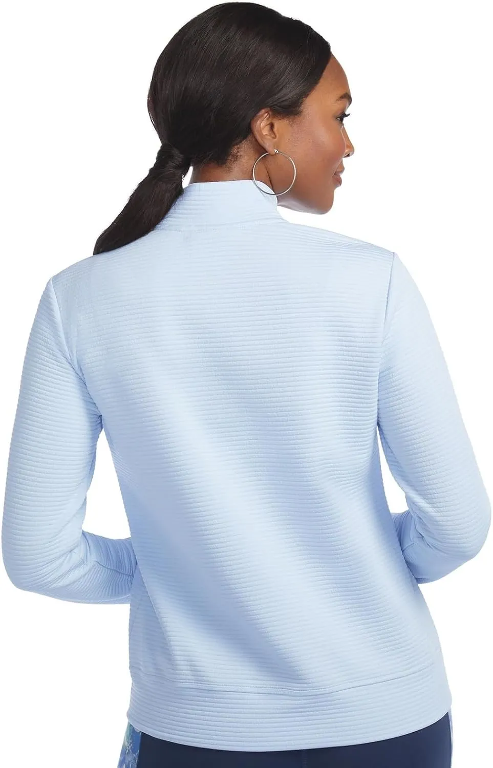 Skechers Women's Mock Neck Jacket with Rose Gold Zipper