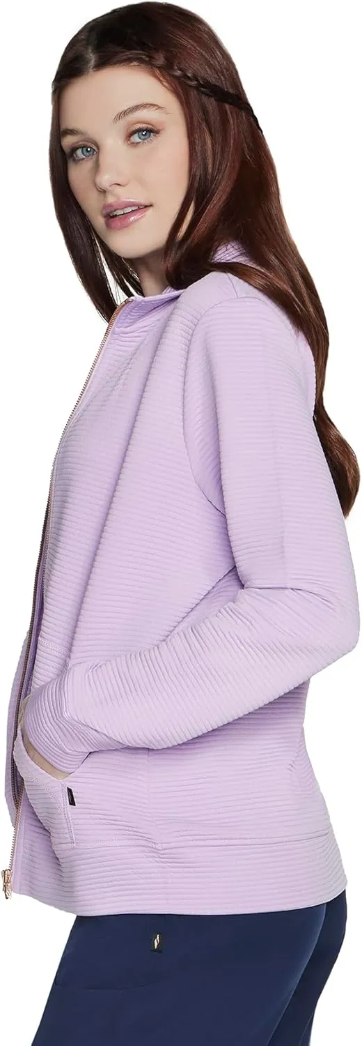 Skechers Women's Mock Neck Jacket with Rose Gold Zipper