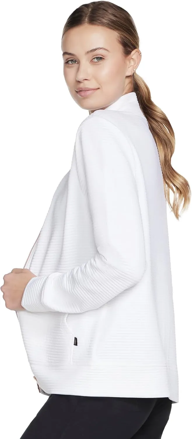 Skechers Women's Mock Neck Jacket with Rose Gold Zipper
