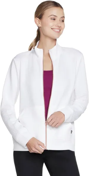 Skechers Women's Mock Neck Jacket with Rose Gold Zipper