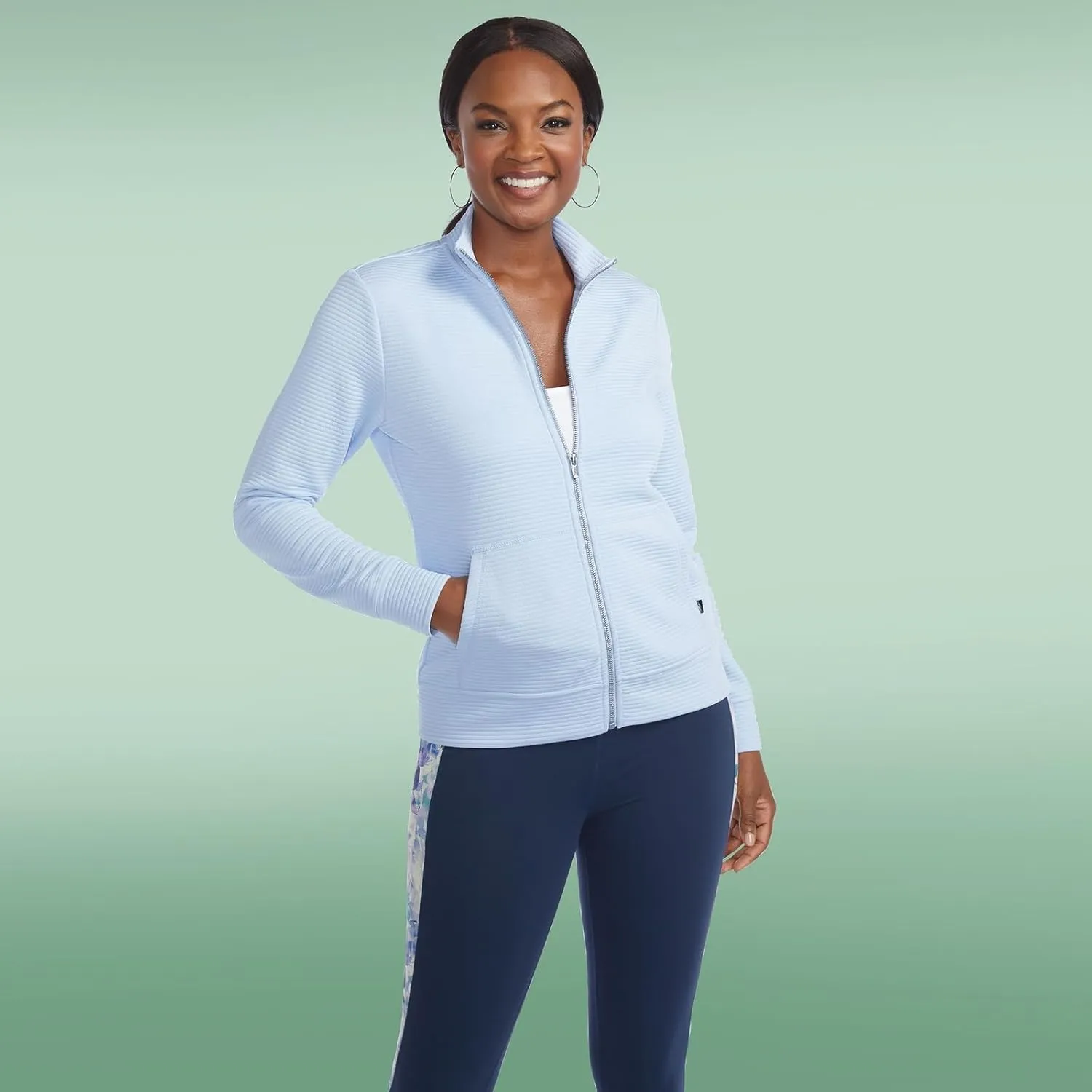 Skechers Women's Mock Neck Jacket with Rose Gold Zipper