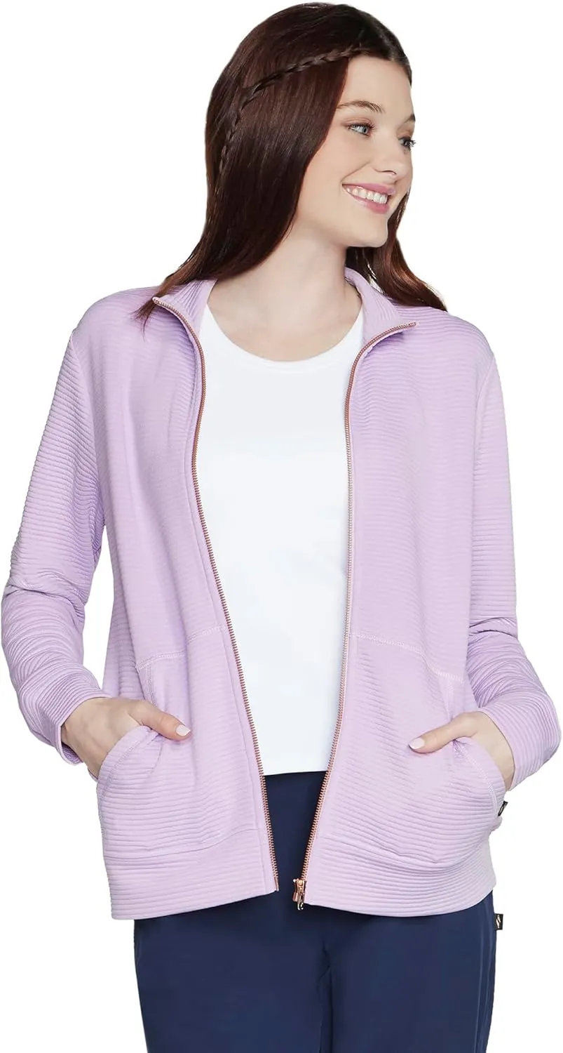 Skechers Women's Mock Neck Jacket with Rose Gold Zipper