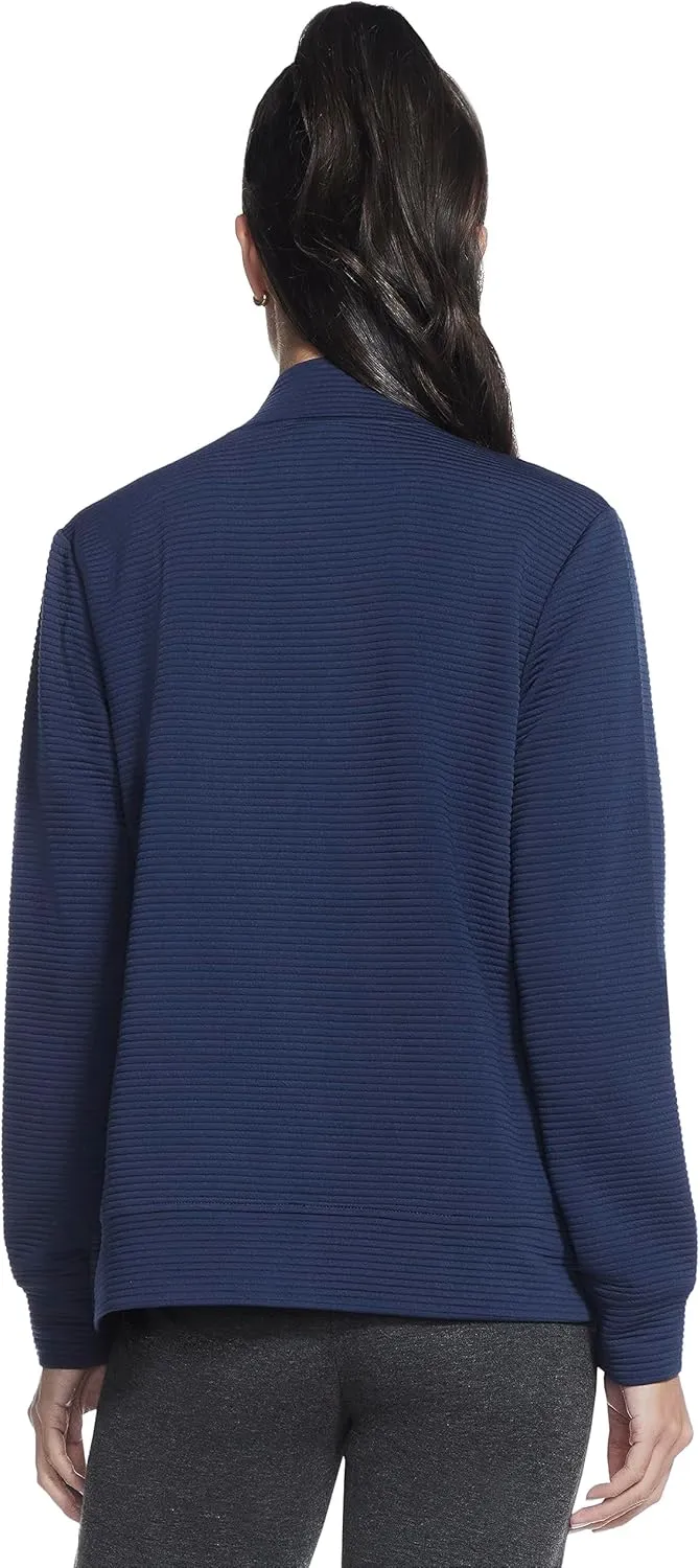 Skechers Women's Mock Neck Jacket with Rose Gold Zipper