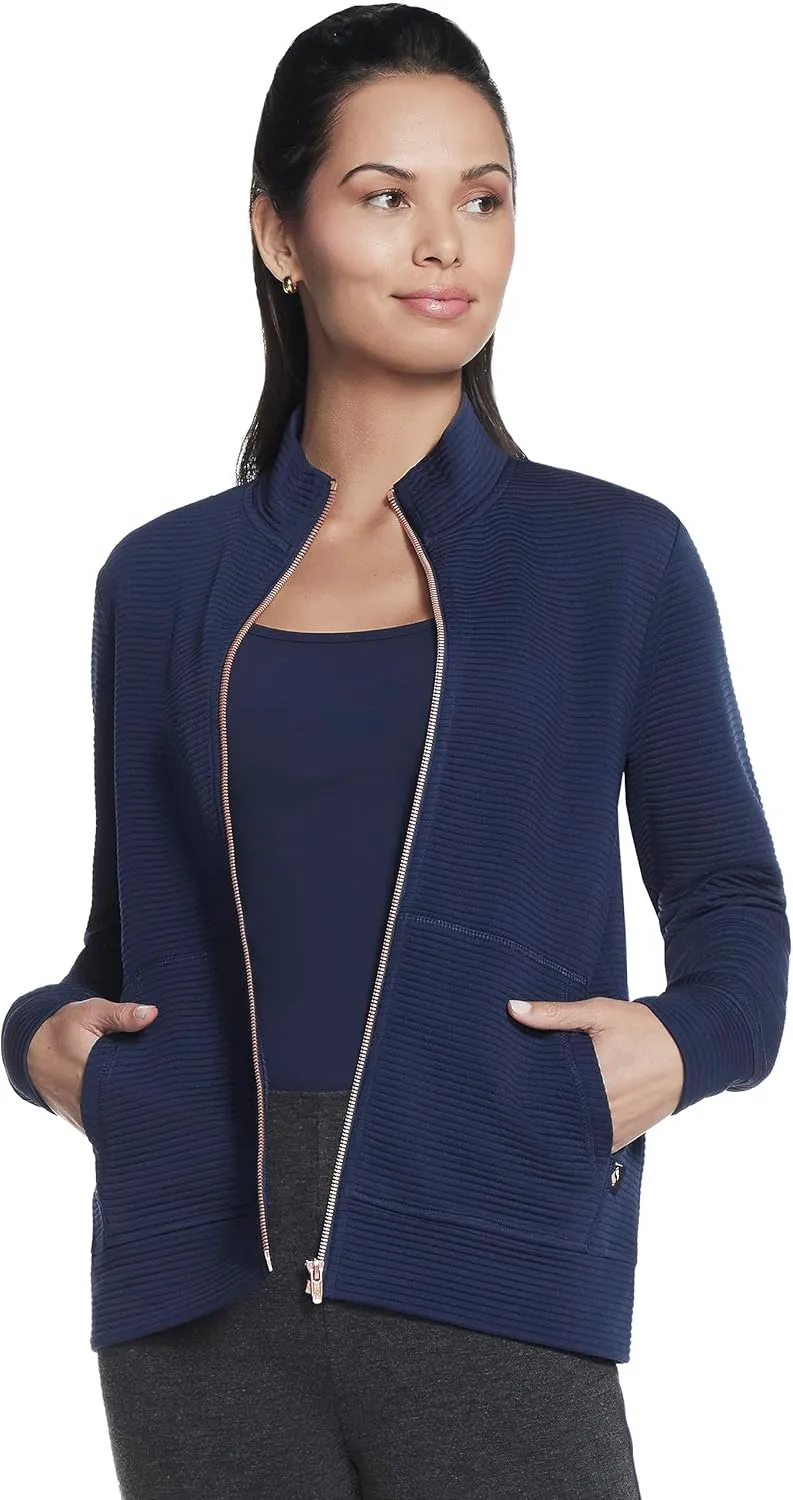 Skechers Women's Mock Neck Jacket with Rose Gold Zipper