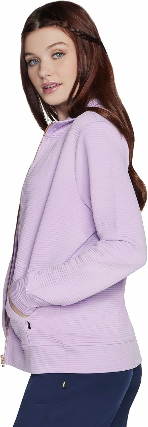Skechers Women's Mock Neck Jacket with Rose Gold Zipper