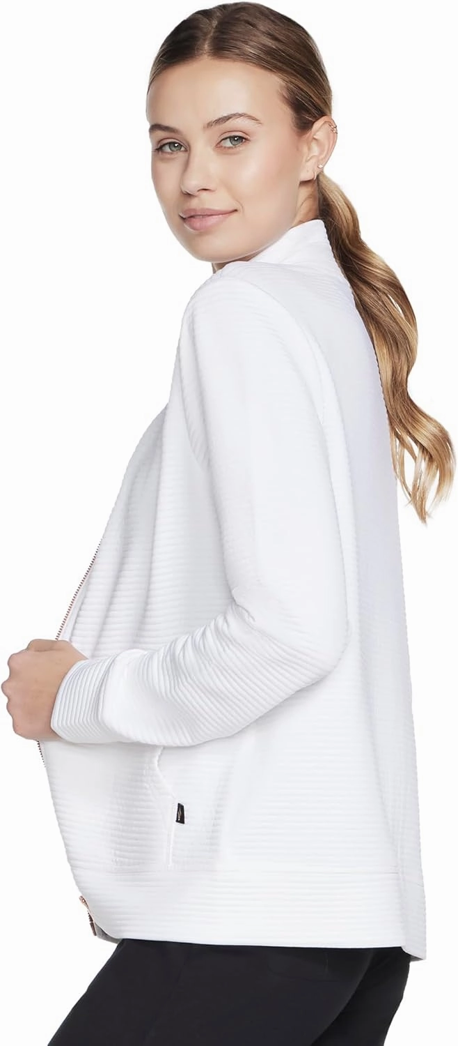 Skechers Women's Mock Neck Jacket with Rose Gold Zipper