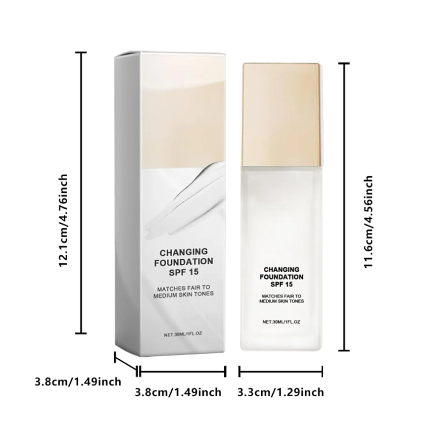 Skye Color-Changing Magic Foundation, Skye Beauty Color Changing Foundation, Hydrating Concealer Bb Cream, for All Skin Tones (1 pcs, 1)