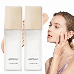 Skye Color Changing Magic Foundation, 2025 New Magical Color Changing Foundations, Mature Skin Makeup Concealer,Flawless Warm Tone BB Cream for All Skin Types (Foundation /2pcs)