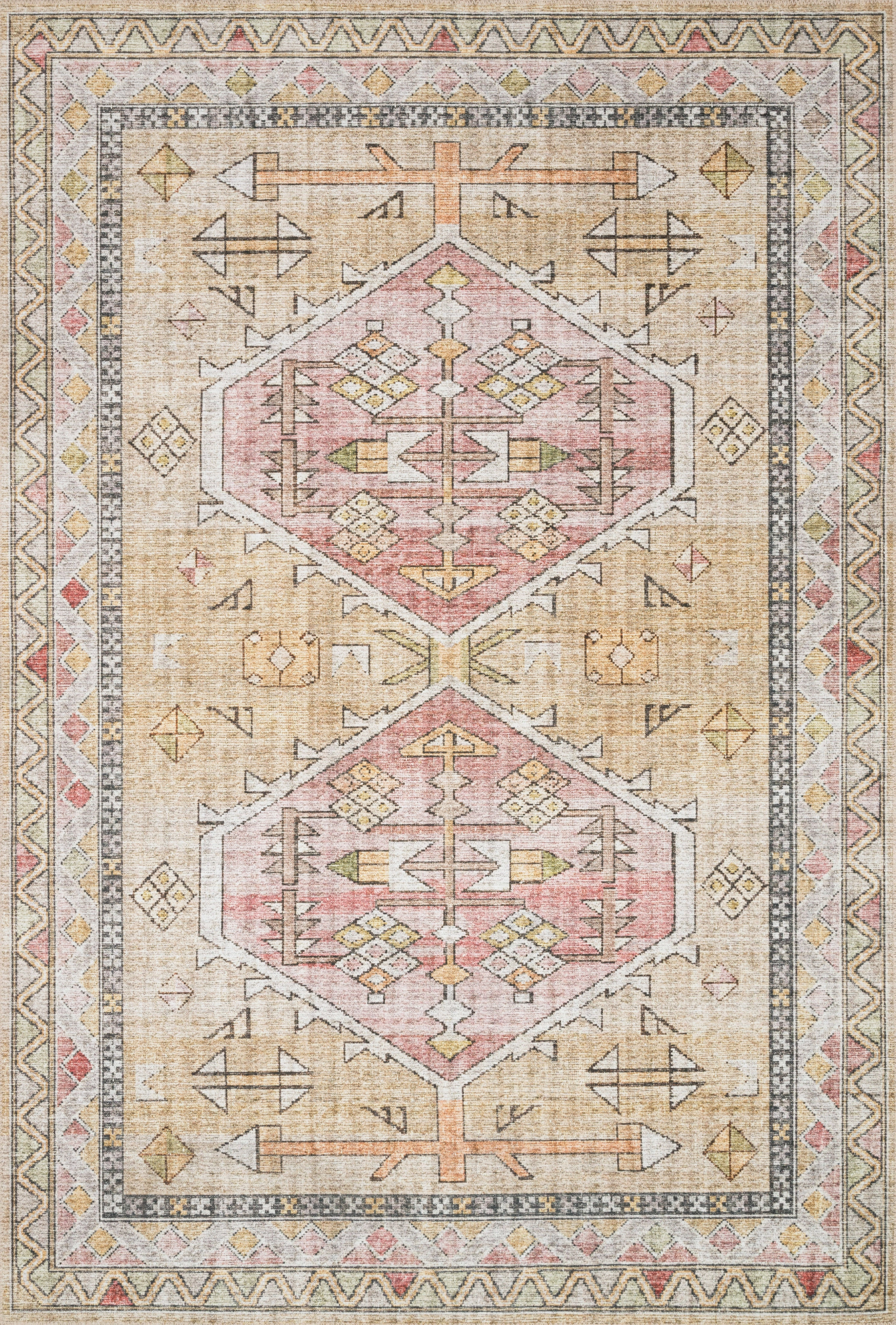 Skye Gold/Blush Rug SKY-04 by Loloi II