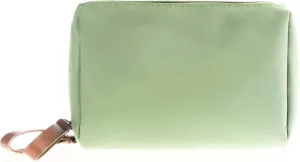 Small Makeup Bag for Purse Portable Waterproof Cosmetic Bag Travel Makeup Pouch for Women (Green, Square)