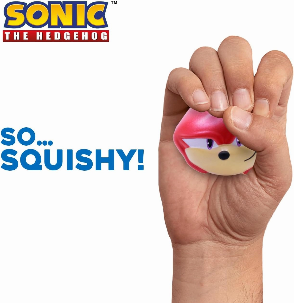 Sonic The Hedgehog Metallic Series 2 SquishMe Collector Box – 5 Strawberry-Scented Soft Foam Figures (Sonic, Tails, Knuckles, Shadow, Amy Rose)