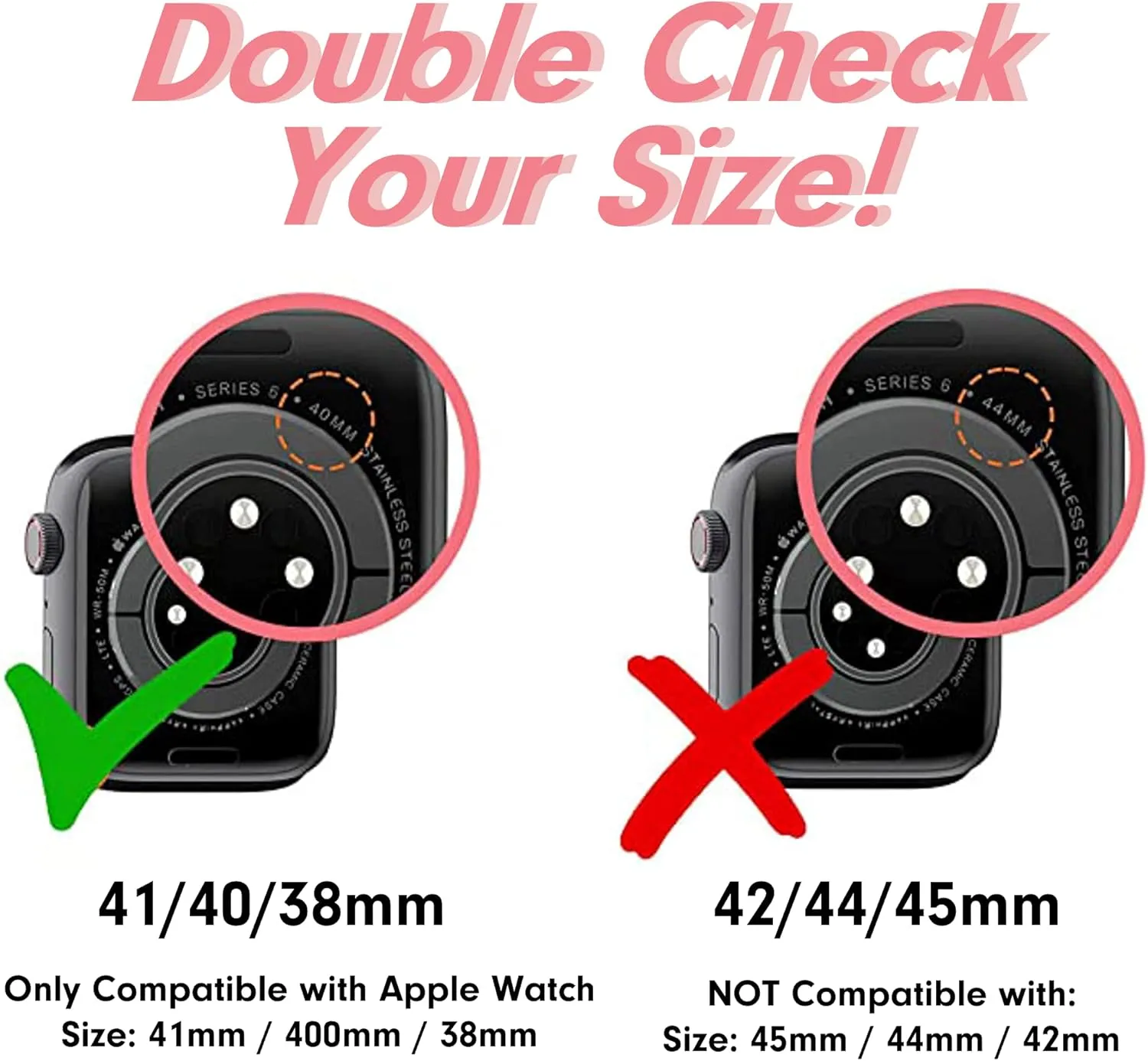 Sonix Watch Band - Officially Licensed, Compatible with ﻿Apple Watch 41mm / 40mm / 38 mm