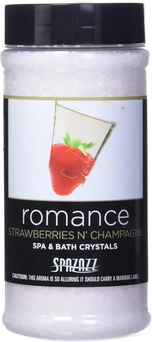 Spazazz SPZ-502 Set The Mood Crystals Container Bath Minerals, 17-Ounce, Strawberries N' Champagne Romance