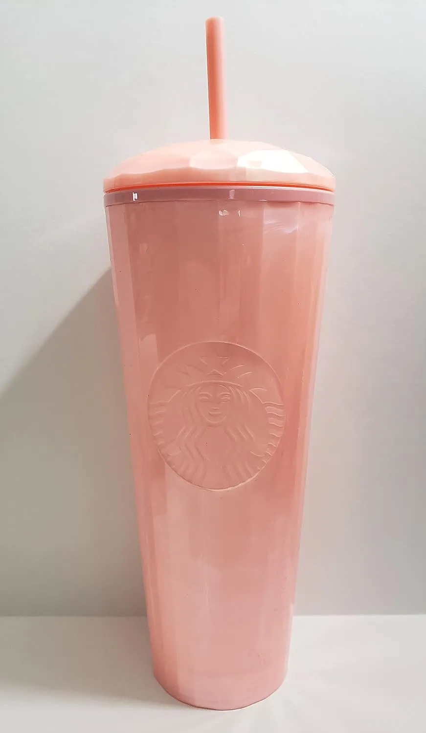 Starbucks 2021 Summer Blush Pink Kaleidoscope Venti Tumbler with Dome Lid and Straw, 24 fluid ounces
