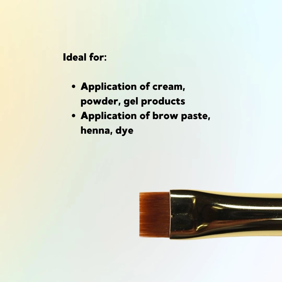 Straight Eyebrow Brushes (8mm), Straight Eyebrow Concealer Brushs, Brush for Drawing the Perfect Eyebrow Shape (Professional Brush #3), Black