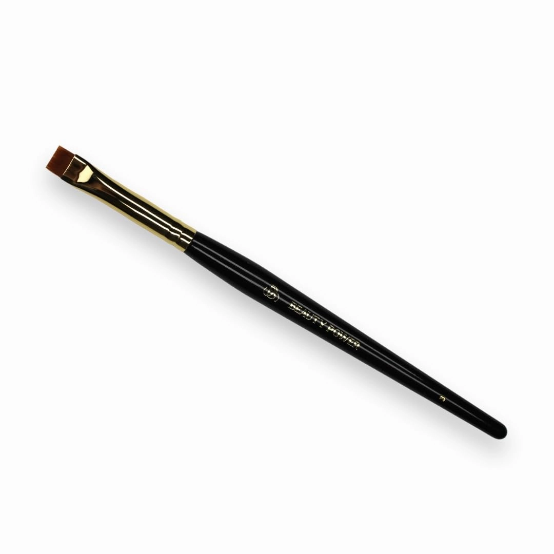 Straight Eyebrow Brushes (8mm), Straight Eyebrow Concealer Brushs, Brush for Drawing the Perfect Eyebrow Shape (Professional Brush #3), Black