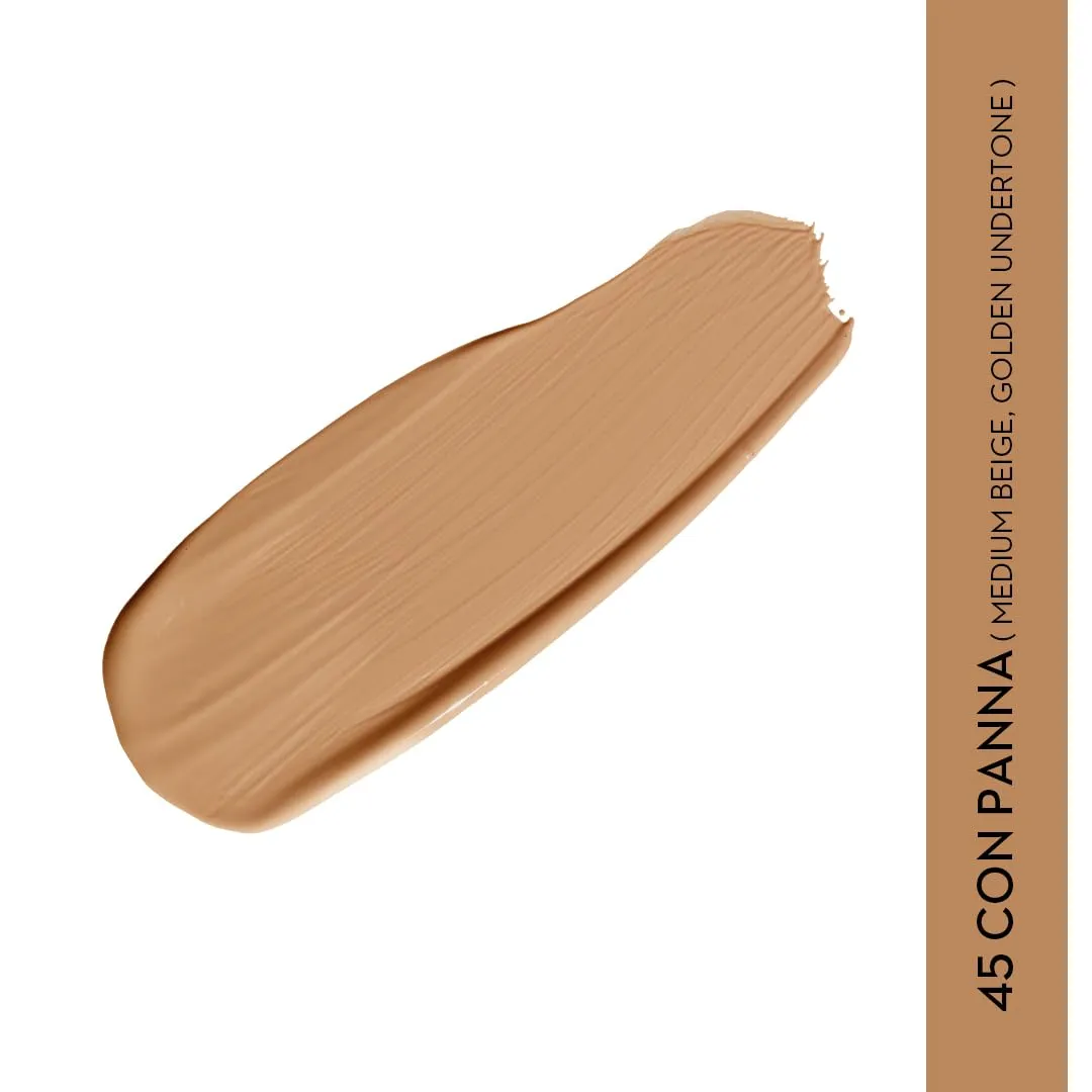 Sugar Cosmetics Magic Wand Waterproof Concealer45 Con Panna (Medium Beige, Golden Undertone) Full Coverage Waterproof Longwear formula