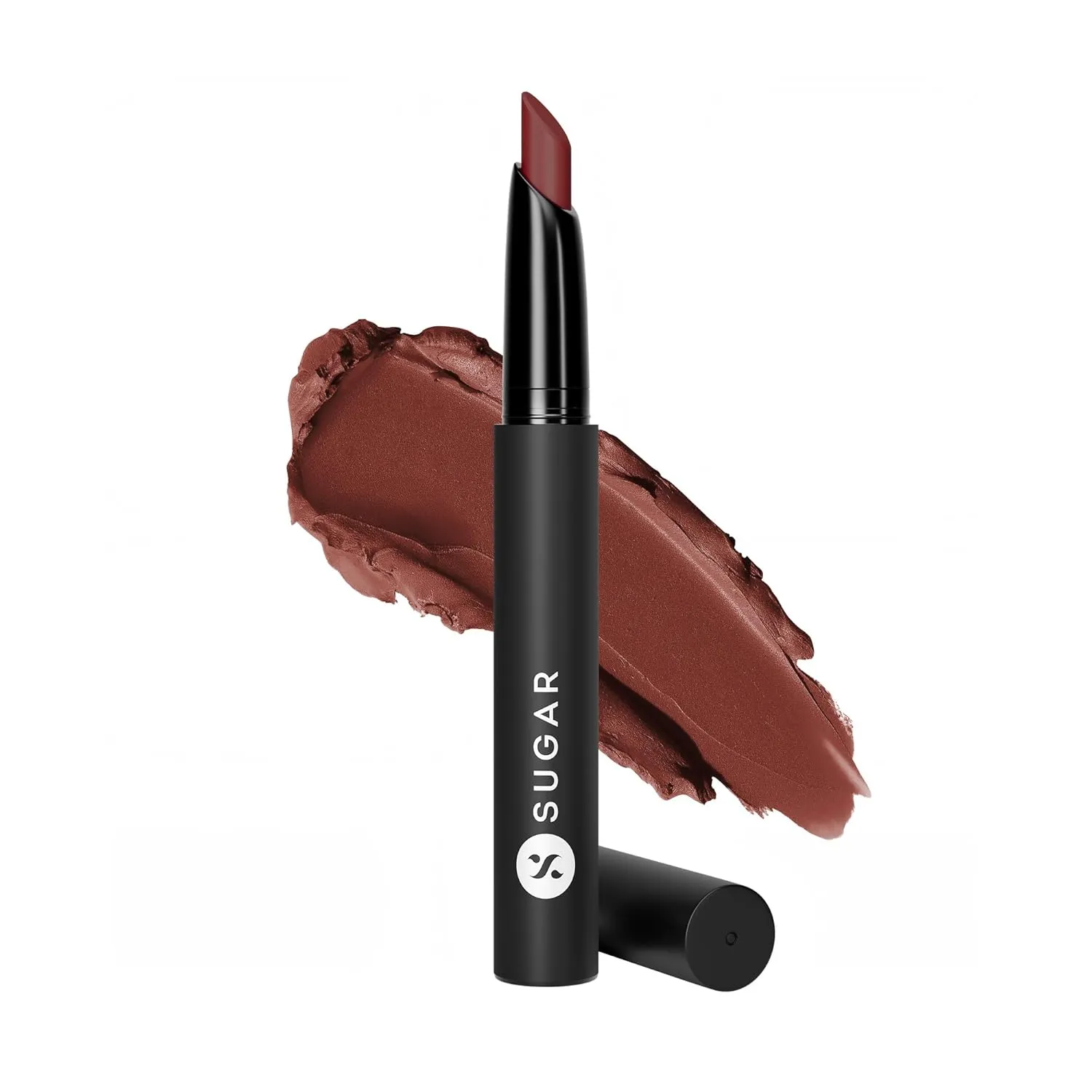 SUGAR Cosmetics Matte Attack Transferproof Lipstick - 05 Tan Halen (Chocolate Brown), Brown, 2 g Moisturiser, Long Lasting, Matte Finish