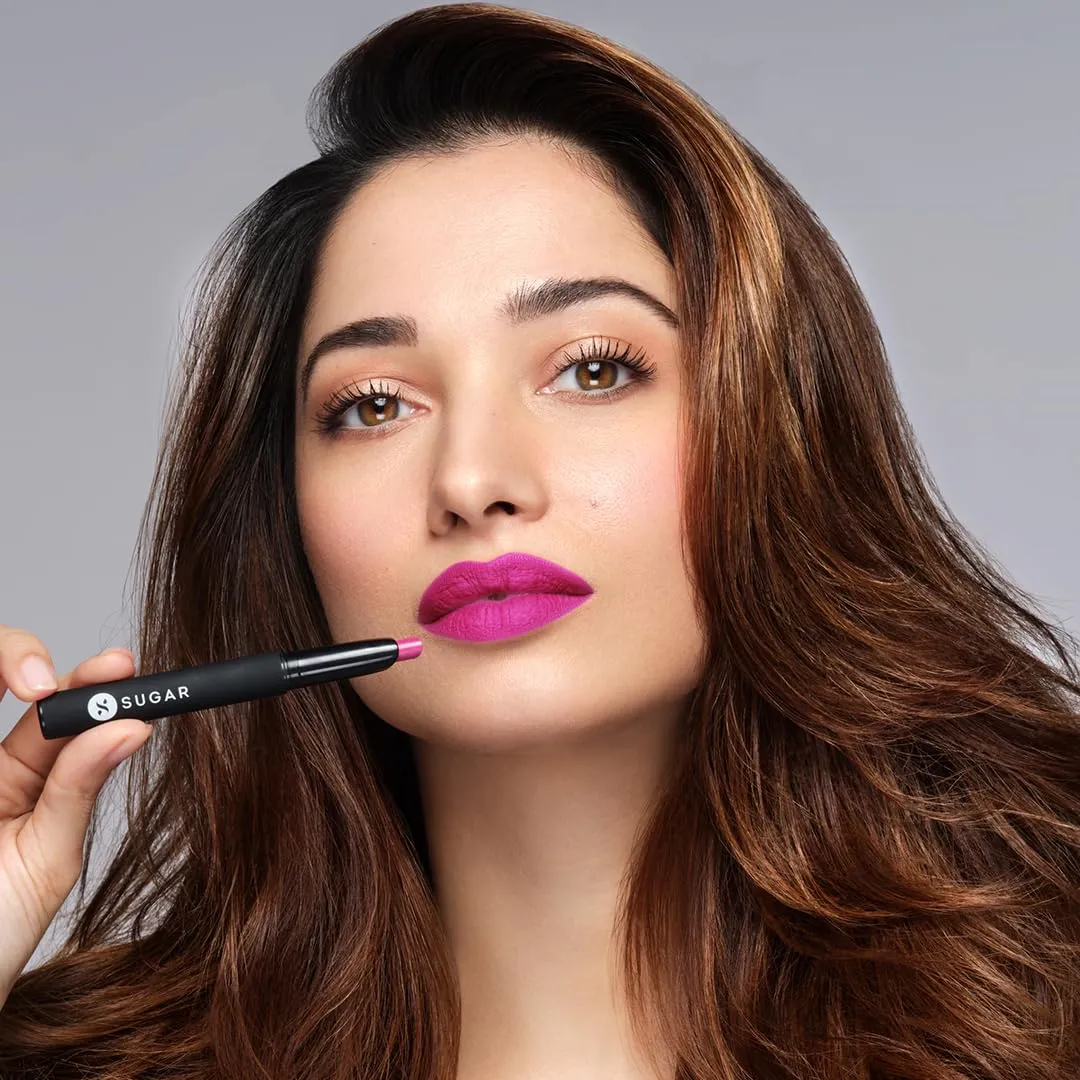 SUGAR Cosmetics Matte Attack Transferproof Lipstick - 10 Depeach Mode (Peach), Peach, 2 g Moisturiser, Long Lasting, Matte Finish