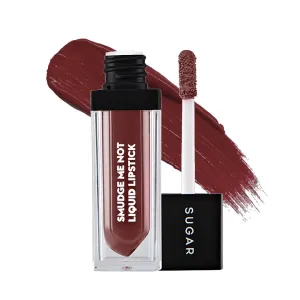 SUGAR Cosmetics Smudge Me Not Liquid Lipstick Matte Long Lasting - 42 Toast Roast (Deep Reddish Brown)