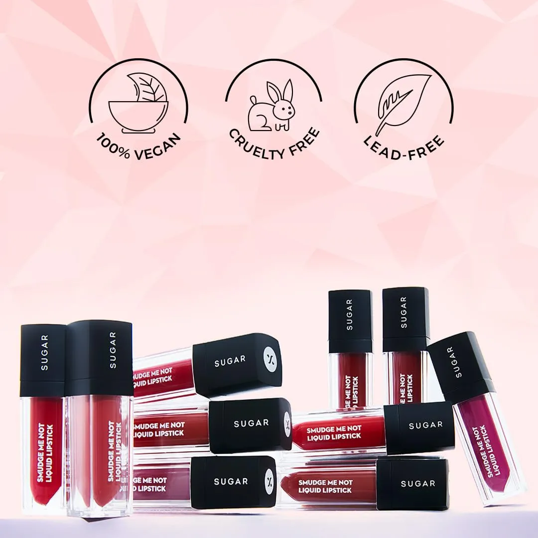 SUGAR Cosmetics Smudge Me Not Liquid Lipstick Matte Long Lasting - 42 Toast Roast (Deep Reddish Brown)