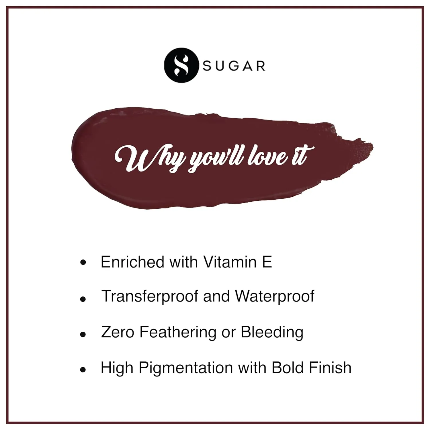 SUGAR Smudge Me Not Liquid Lipstick - 27 Brown Crown (Plum Brown) Intensely Pigmented Liquid Matte Finish, Longwearing Formula, Smudgeproof