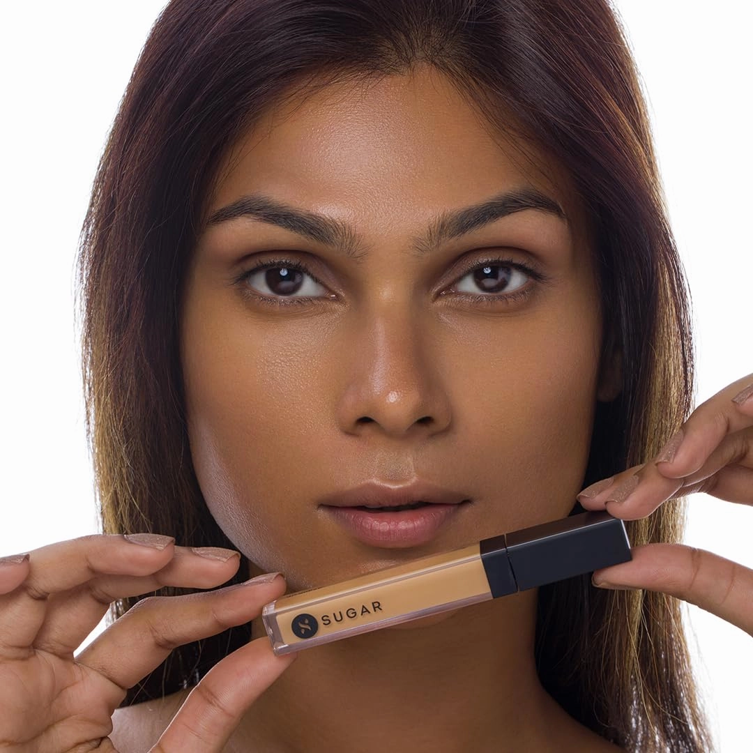 SUGAR Cosmetics Magic Wand Waterproof Concealer - 40 Breve (Medium Beige, Warm Undertone) Full Coverage Waterproof Longwear Formula