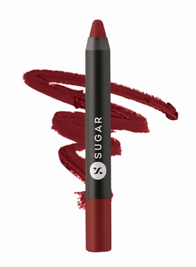 SUGAR Matte As Hell Crayon Lipstick - 10 Cherry Darling (Cherry Red)