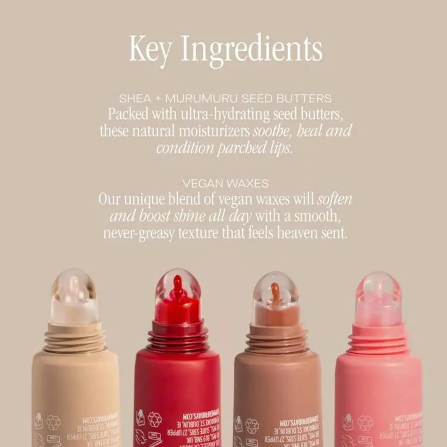 Summer Fridays Tinted Lip Butter Balm - Conditioning Vegan Lip Balm for Instant Moisture, Shine & Hydration - Sheer-Tinted, Soothing Skincare - Cherry (.5 Oz)