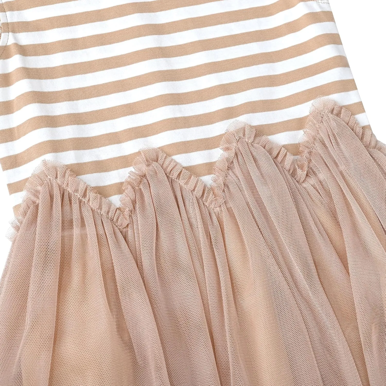 Sunny Fashion Girls Dress Pink Sequin Wedding Hi-Low Tulle Skirt Tutu Flutter Sleeve