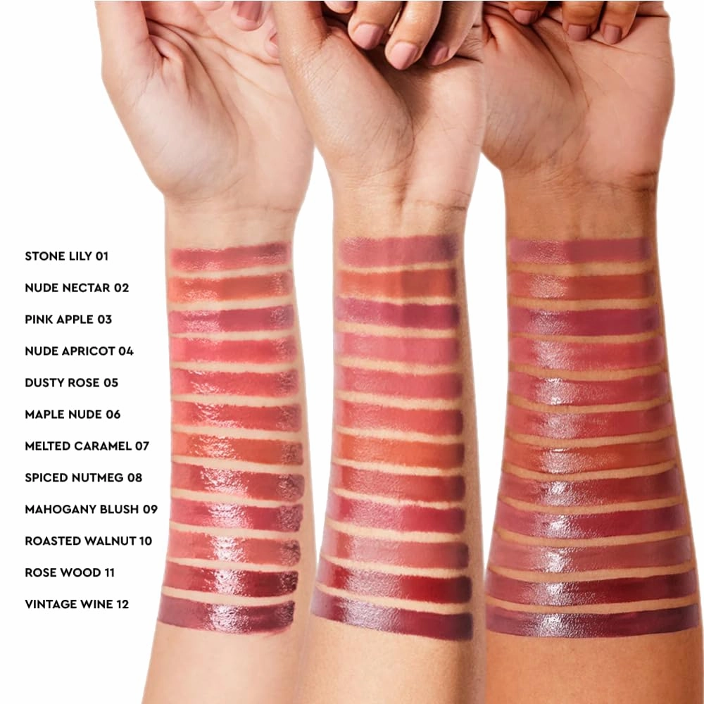Super Butter Lip Lacquer, 5 ml, Long Lasting Lip Gloss, Intense Colour, Hi-shine Hydrating Liquid lipstick for Moisturizing Lip Matte Finish (Melted Caramel, 5ml)